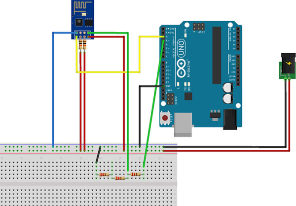 Az ESP-01 Arduino összekötése